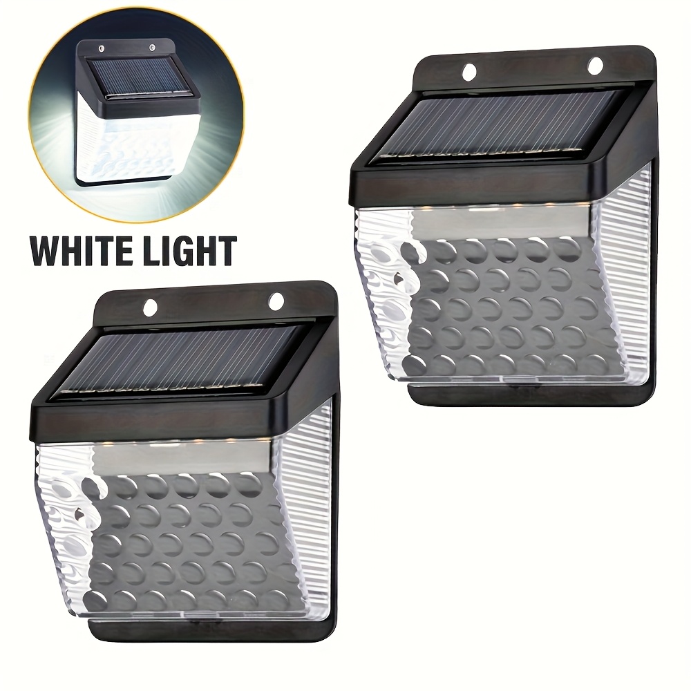 Decor Lighting Lamps - ไฟ LED พลังงานแสงอาทิตย์ พร้อมเซ็นเซอร์ตรวจจับความเคลื่อนไหว PIR สำหรับติดผนัง
