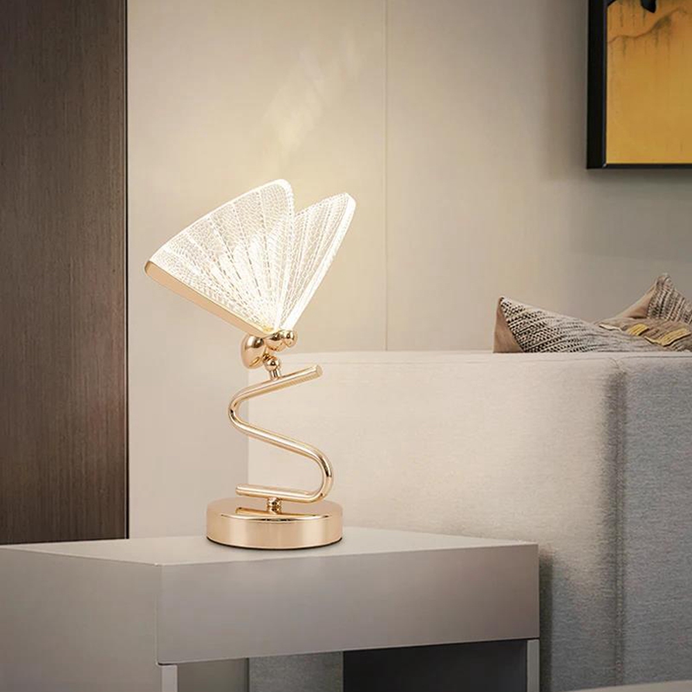 Lighting Decor Bedroom - 【~ รุ่นใหม่ FDDT】โคมไฟตกแต่งลายผีเสื้อ โคมไฟตั้งโต๊ะ LED 6W