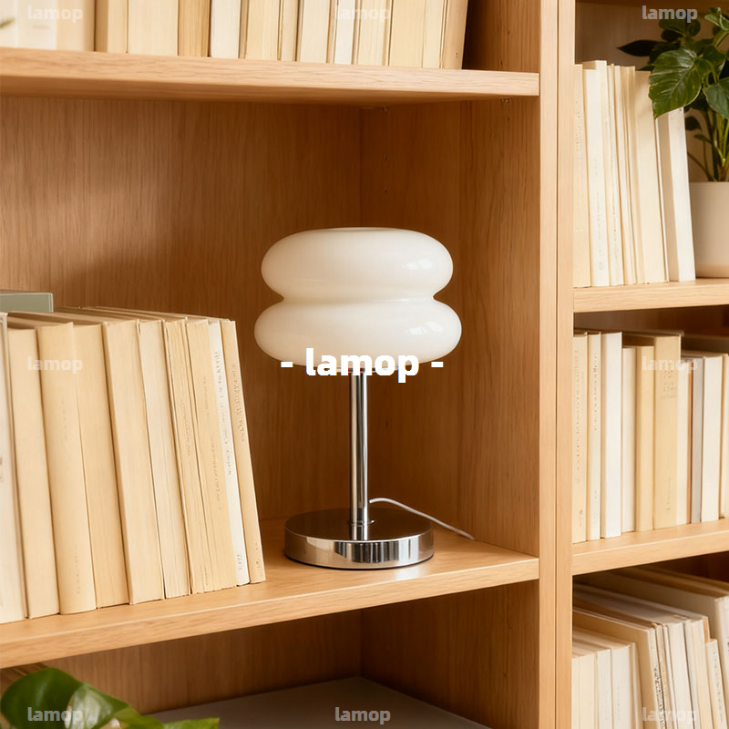 โคมไฟตั้งโต๊ะทรงกลมสีครีม Bauh - Lighting Decor Bedroom บทวิจารณ์และราคา