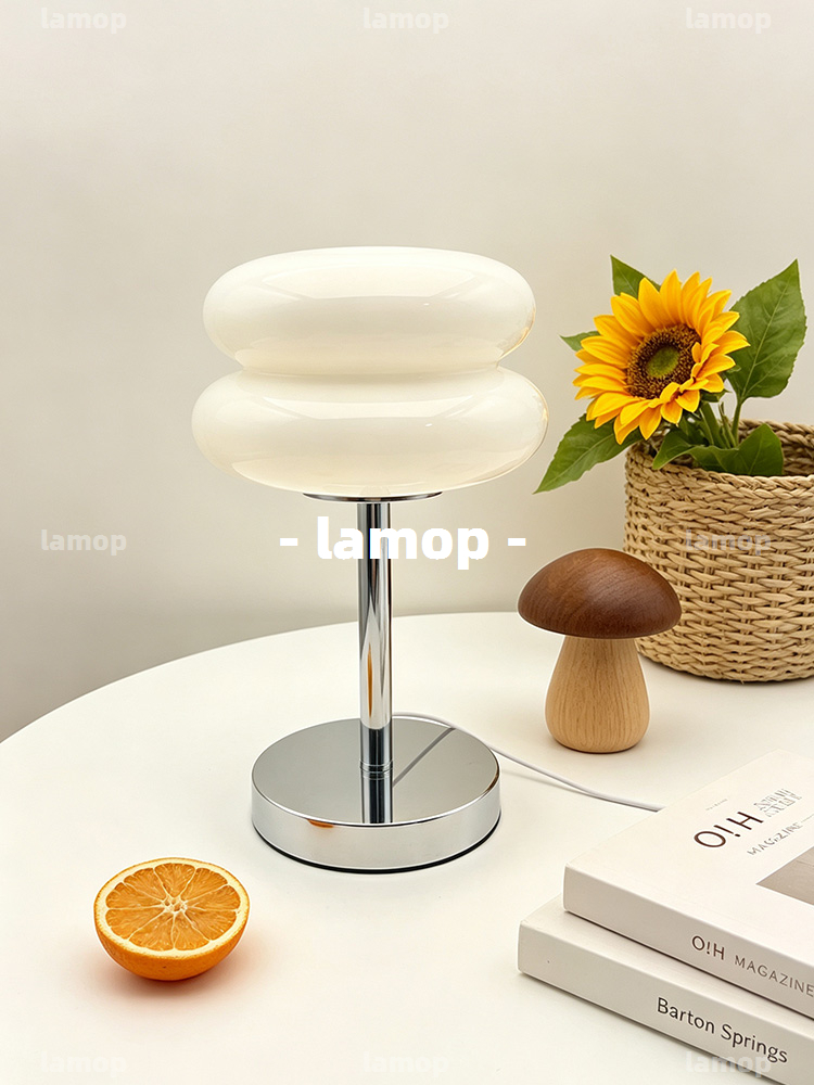 โคมไฟตั้งโต๊ะทรงกลมสีครีม Bauh - Lighting Decor Bedroom บทวิจารณ์และราคา