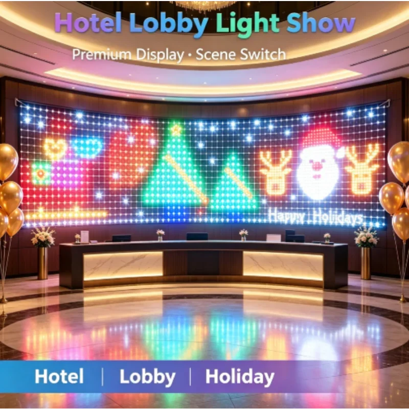 ไฟตาข่าย LED RGBIC สำหรับภายนอ - Lighting Christmas Decor บทวิจารณ์และราคา