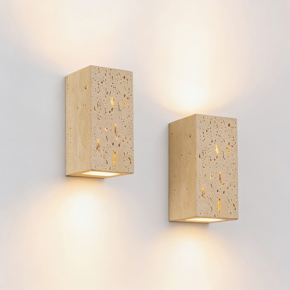 โคมไฟติดผนังหินสีเหลืองสำหรับภ - Decor Lighting Cy บทวิจารณ์และราคา