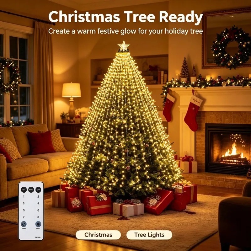 ไฟสาย LED USB กันน้ำ, 8 โหมดแส - Lighting Christmas Decor บทวิจารณ์และราคา